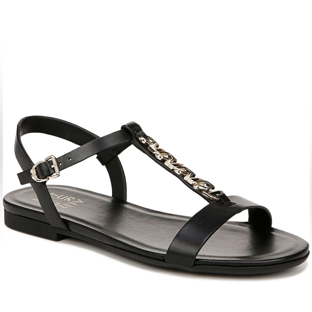 Naturalizer Teach T-Strap Sandal Black-Wide size (never used)